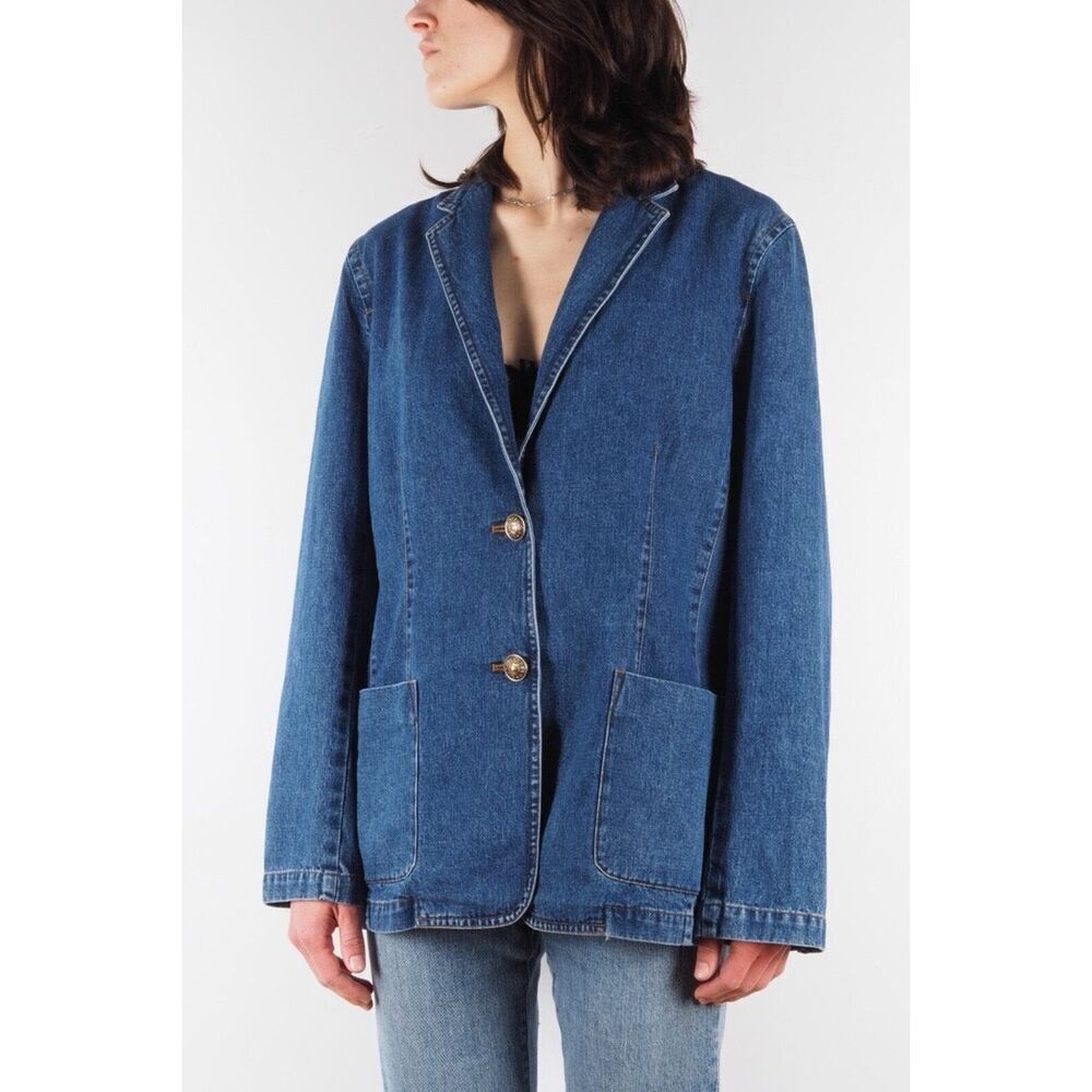 NWT Ralph Lauren Jeans CO. Vintage Women's Blue Denim Jean Jacket Plus Size 2X